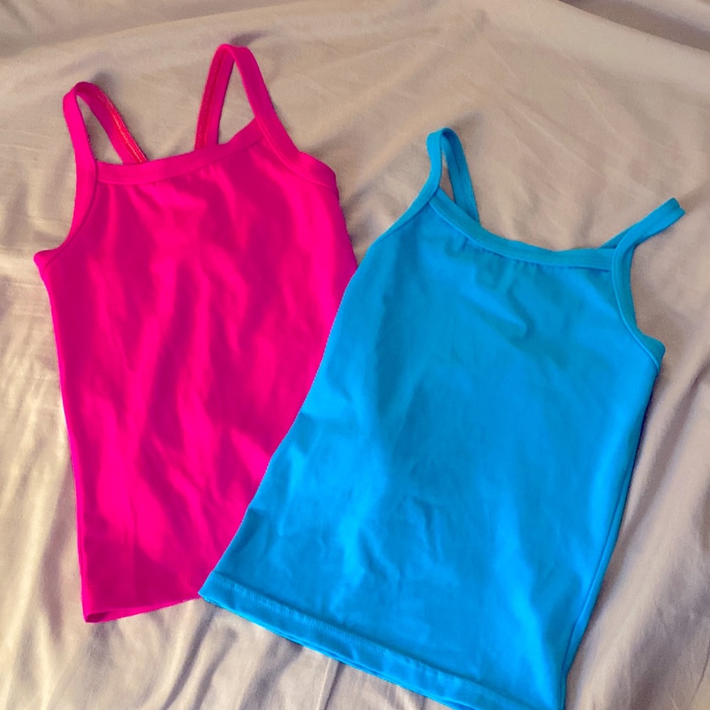 Set of Two Racerback Athletic Tops for Girls